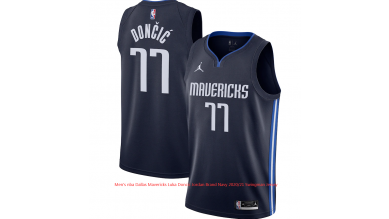 Men's nba Dallas Mavericks Luka Doncic Jordan Brand Navy 2020/21 Swingman Jersey